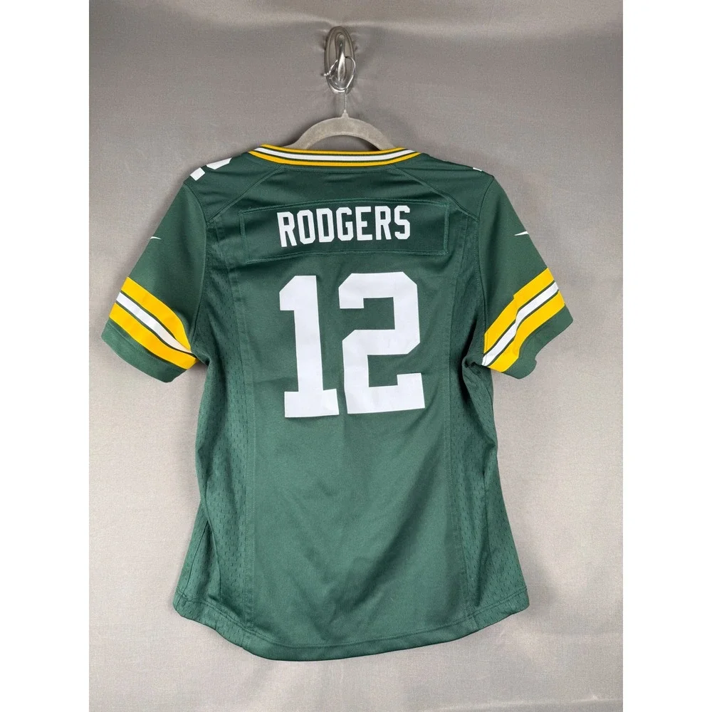 Nike Football Jersey Kids Large Green Aaron Rodgers 12 Green Bay Packers NFL